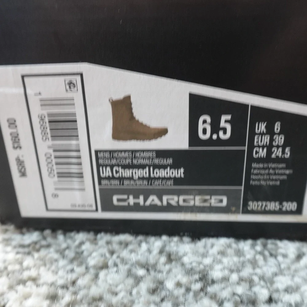 NEW Under Armour Boots Mens 6.5 Coyote Brown Tan UA Charged Loadout 8